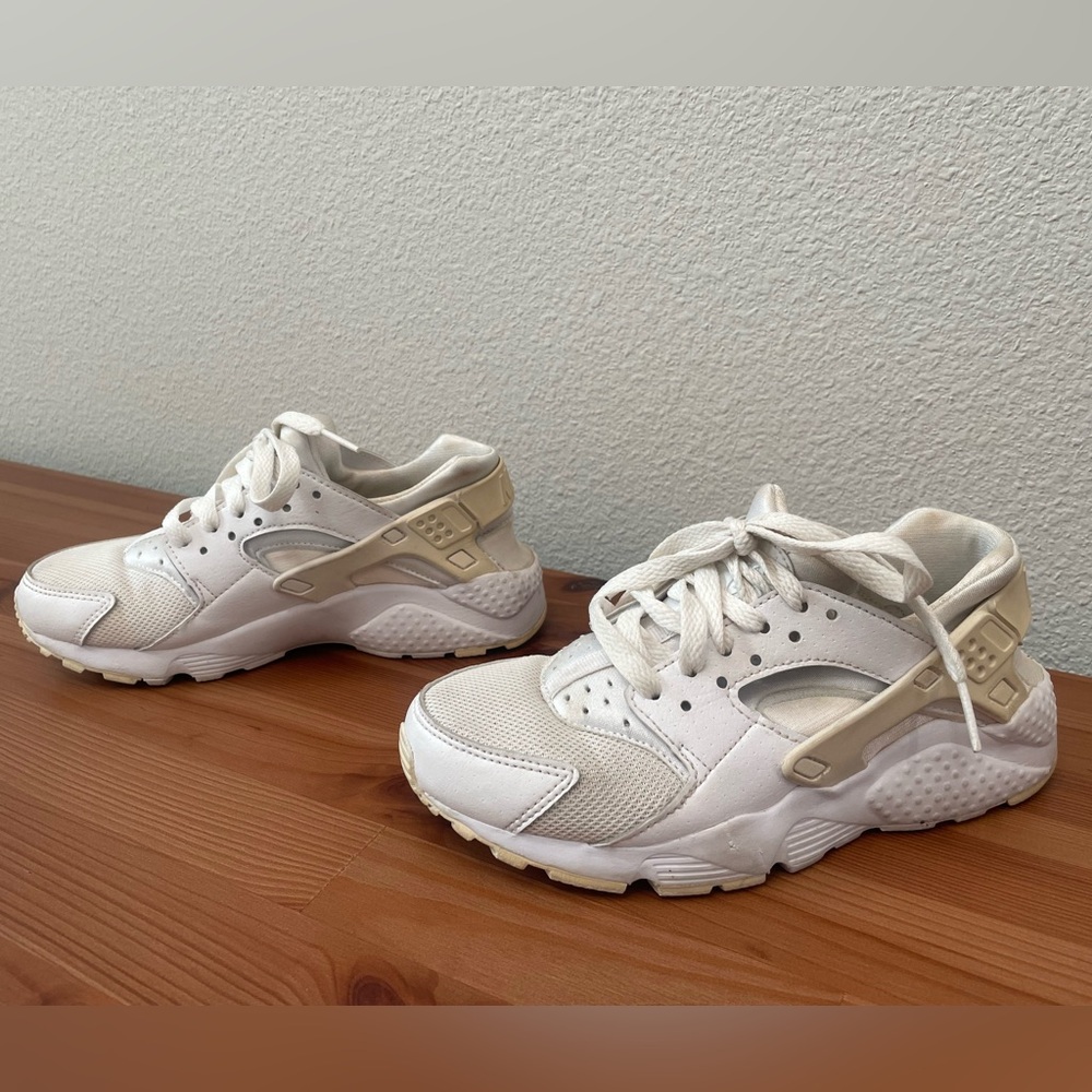 Nike Huarache Run (GS) White/White-Pure Platinum